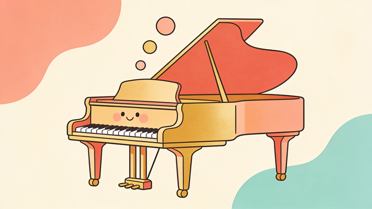 Flat illustration for How to Play Piano: Beginner Steps That Work