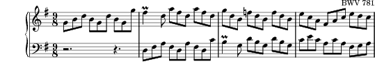 Invention No. 10 in G major score preview