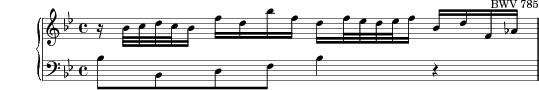 Invention No. 14 in B flat major score preview