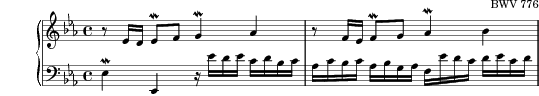 Invention No. 5 in E flat major score preview