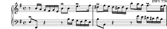 Invention No. 7 in E minor score preview
