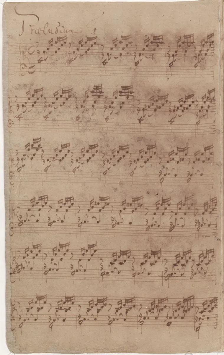 Prelude in C major score preview