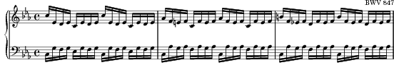 Prelude in C minor, WTC I score preview