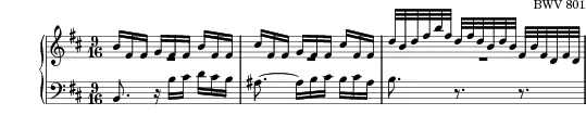 Sinfonia No. 15 in B minor score preview