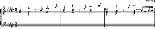 The Well-Tempered Clavier I, Prelude in C-sharp minor score preview