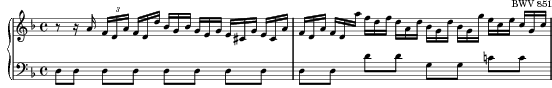 Prelude in D minor, WTC I score preview