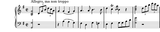Sonata Op. 49 No. 2, I. Allegro ma non troppo score preview