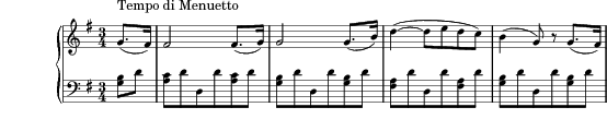 Sonata Op. 49 No. 2 - Tempo di Menuetto score preview
