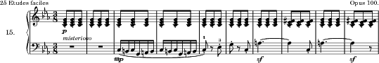 Ballade, Op. 100 No. 15 score preview