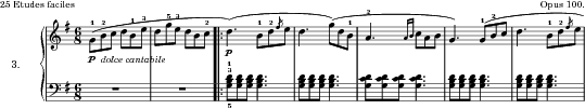 Pastorale, Op. 100 No. 3 score preview
