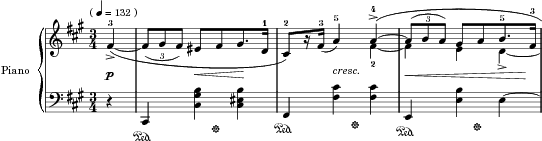 Mazurka in F-sharp minor, Op. 6 No. 1 score preview