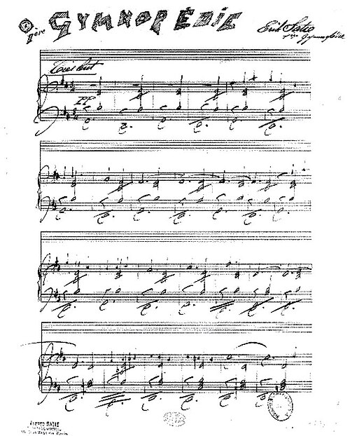 Gymnopédie No. 1 score preview