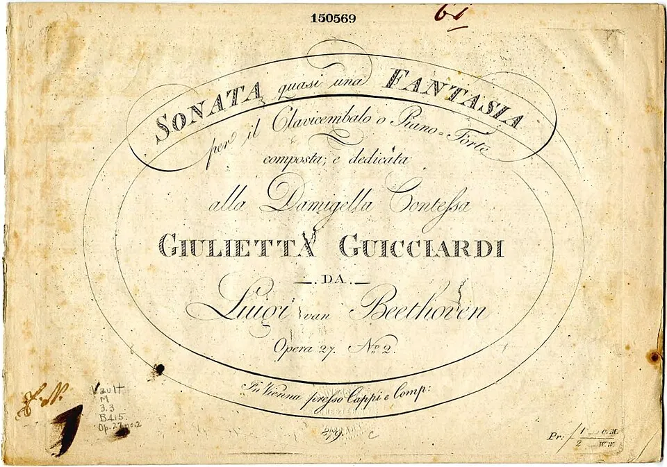 Moonlight Sonata, First Movement score preview
