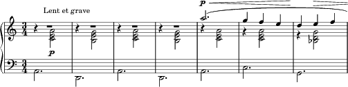 Gymnopédie No. 3 score preview