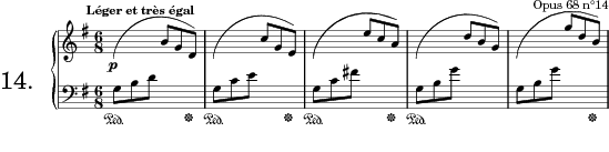 Kleine Studie, Op. 68 No. 14 (Album for the Young) score preview