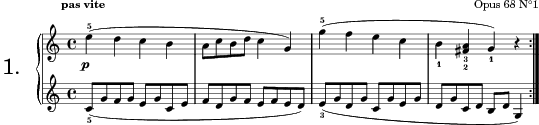 Melody, Op. 68 No. 1 score preview